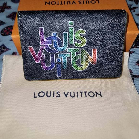 Virgil Abloh Pocket Organizer Louis Vuitton Signature Damier Graphite Black - Picture 6 of 14